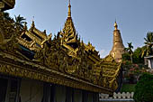 Yangon Myanmar. Shwedagon Pagoda (the Golden Stupa). Details of the southern stairway. 